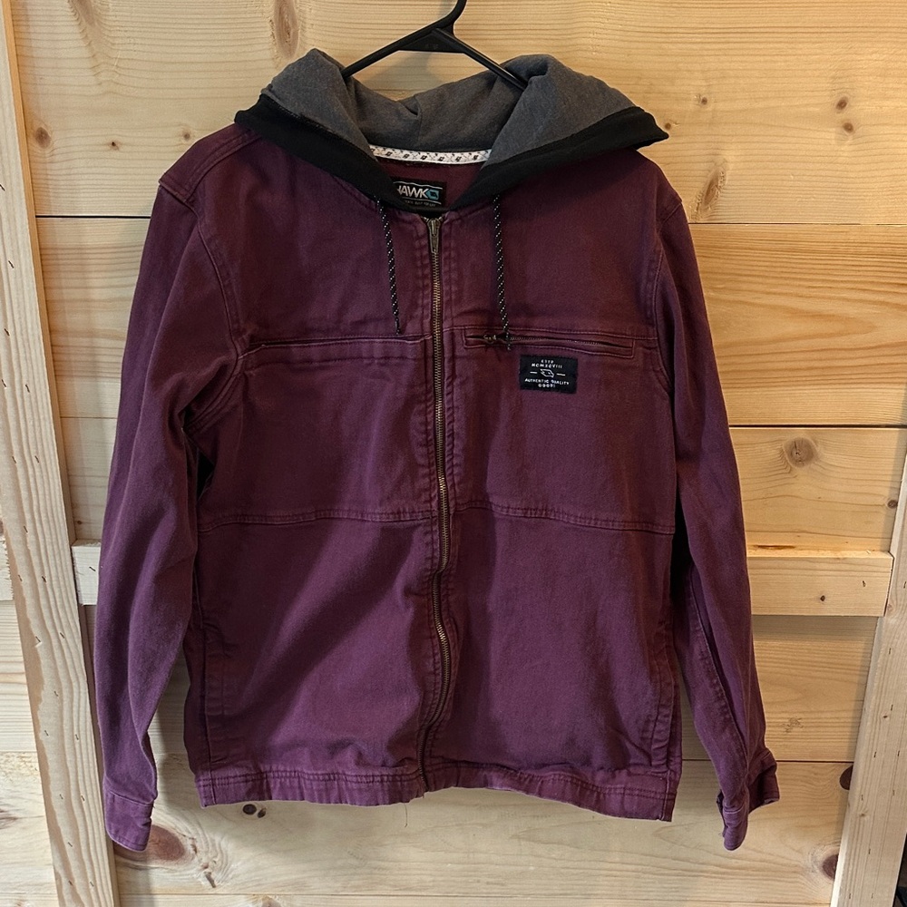 Tony Hawk Maroon Jacket with Black Details